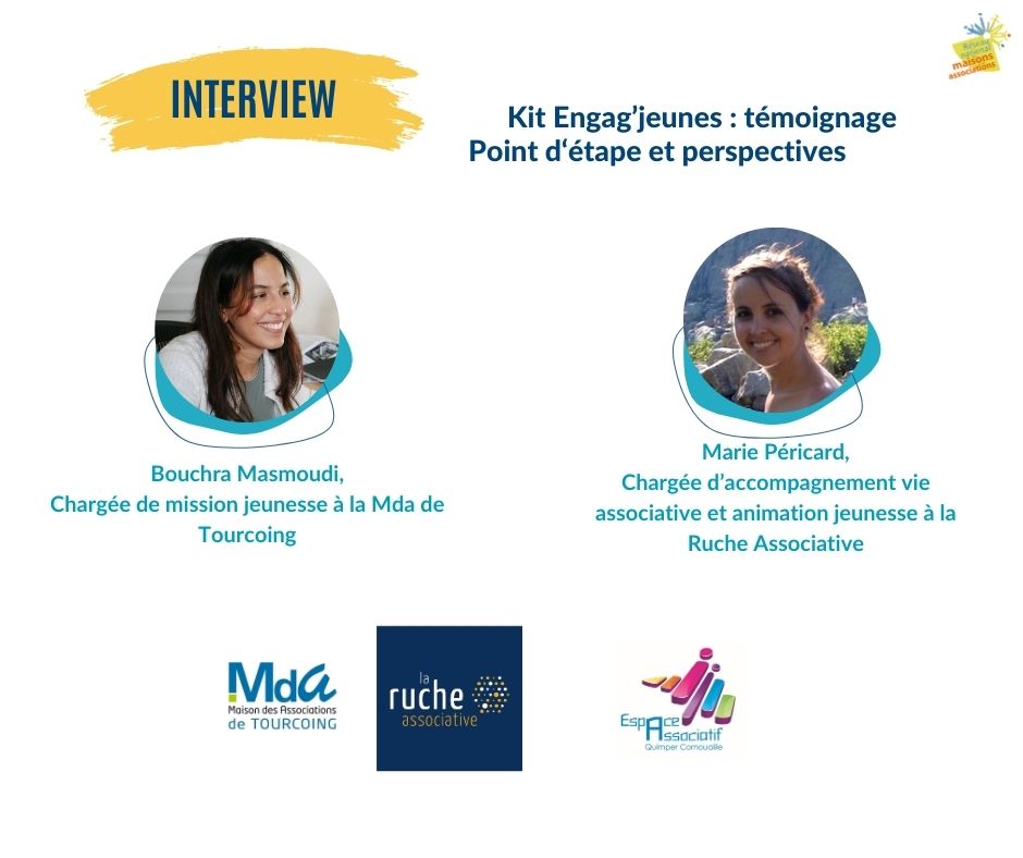 image du post 'Focus sur le Projet Kit Engag'jeunes porté par La ruche Associatuve, la Mda de Tourcoing et l'Espace Associatif de Quimper Cornouaille'